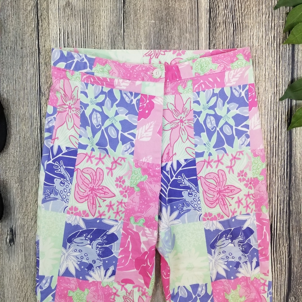 Lilly Pulitzer Charming Patch Patchwork Frog Turt… - image 2